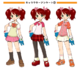 Conceptart yumi main outfit designs.png